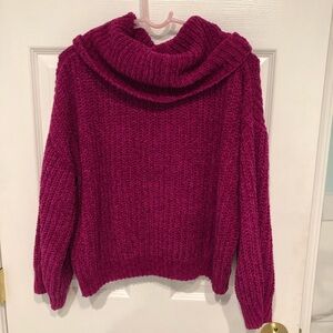 Express cropped chenille sweater